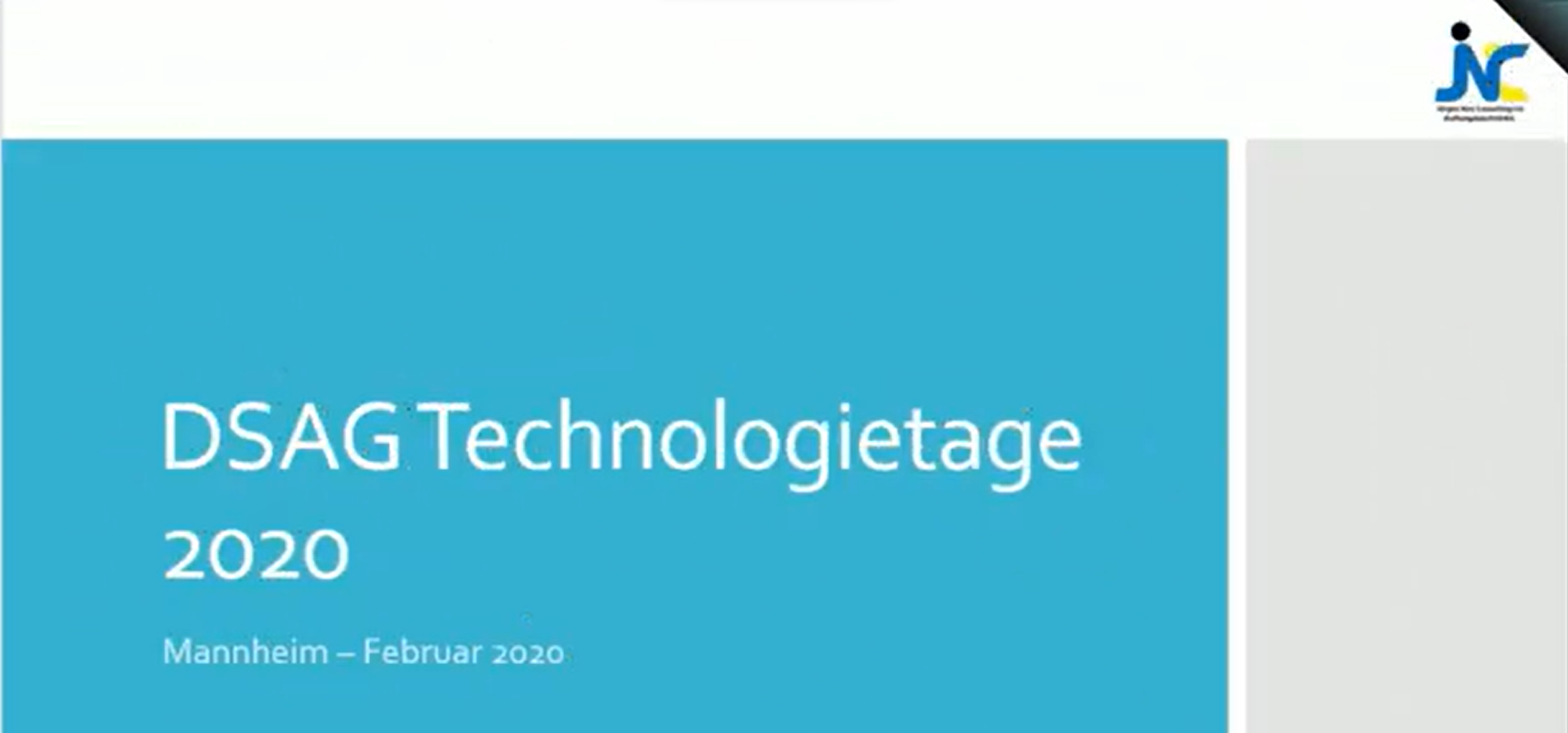 DSAG Technologietage 2020